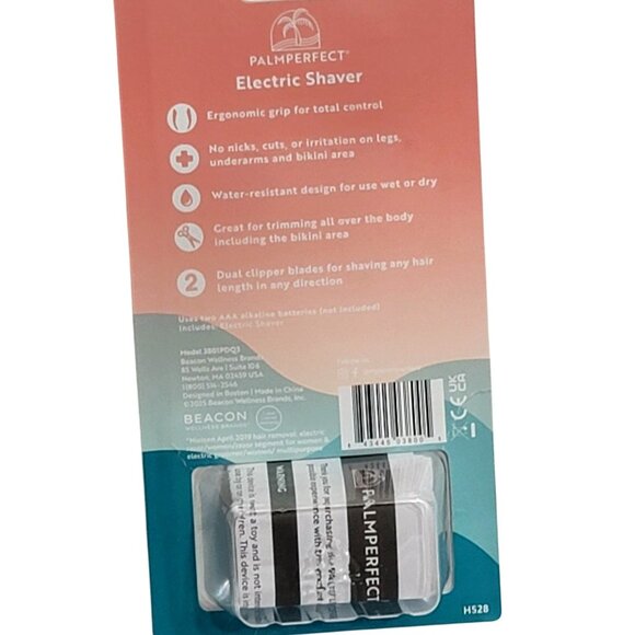 PalmPerfect Electric Shaver Razor Hair Remover Pink - Picture 3 of 5